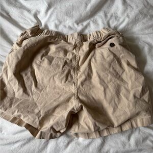 Beige High-Waist Relaxed Women’s Shorts